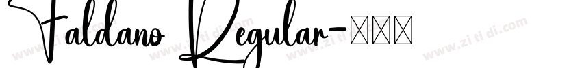 Faldano Regular字体转换